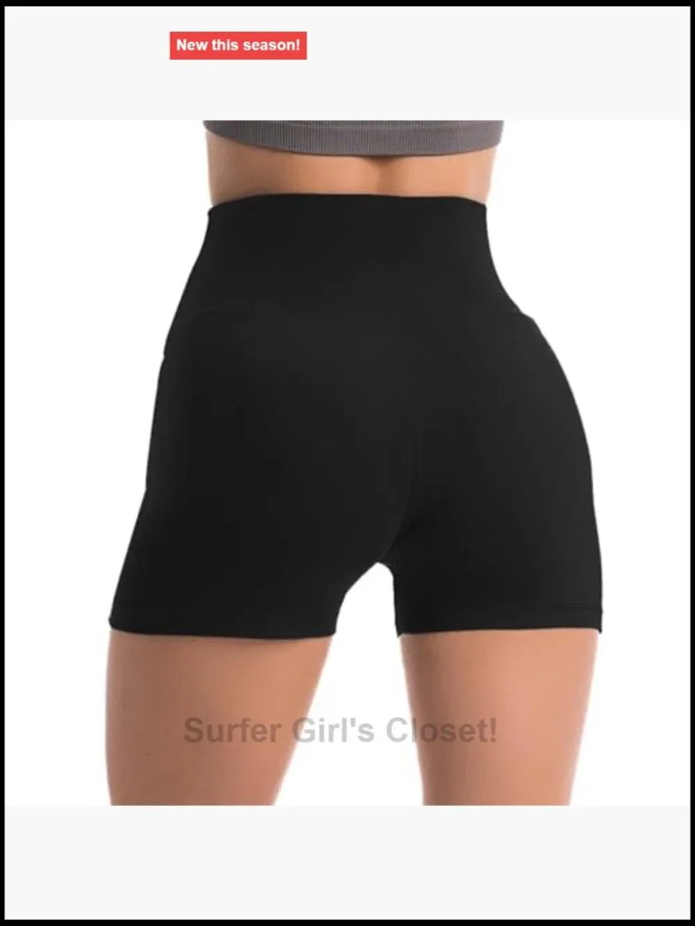 2 Pack High Waisted Biker Shorts with Tummy Control for Yoga Gym